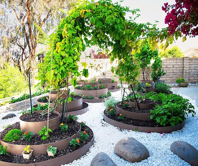 Dirt Locker Harvest Locker™ – Modular Stackable Raised Garden Bed Water-efficient Keyhole Planter &amp Compost‑Ready Harvest System
