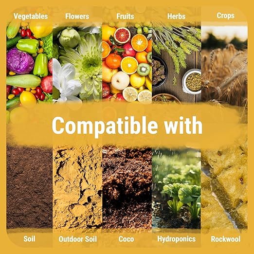 Cronk Nutrients CalMag 2-0-0 - Calcium Magnesium and Iron Plant Fertilizer – Compatible with Soil Soilless and Hydroponic Garden – Correct Common Deficiencies for Indoor &amp Outdoor Plants 1L