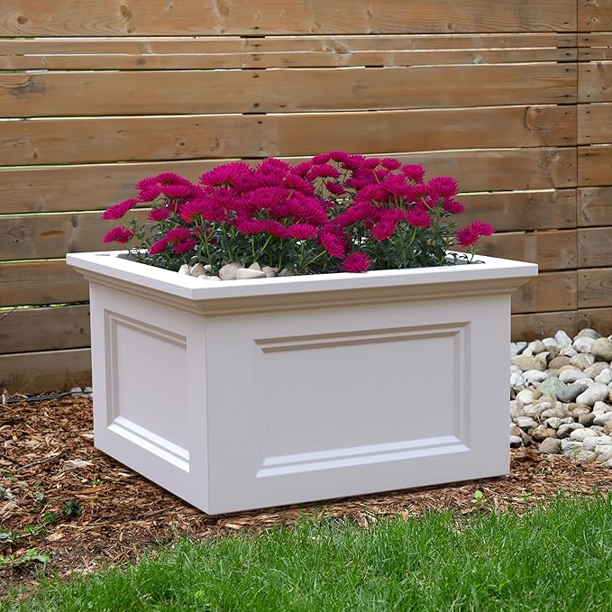 Mayne Fairfield 24x24 Garden Bed - White
