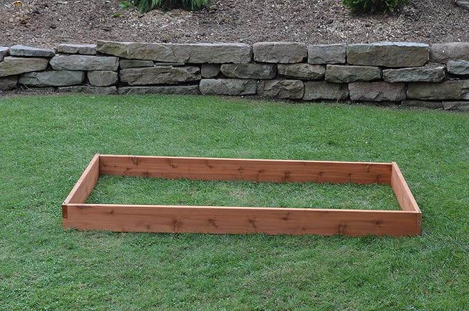 DutchCrafters Red Cedar Wood Raised Vegetable Garden Bed - Amish Made in USA (5.5 Raised Bed Cedar Stain)