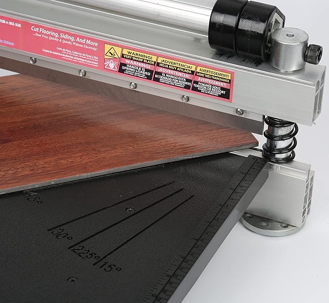13 Laminate Floor Cutter Vinyl Floor Cutter - Meet Multi-Angle/Length Cutting A Flooring Tool also Cuts-Engineered Wood Floor LVP VCT SPC WPC Long Life HSS Blade Mounted!