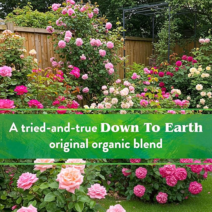 Down To Earth Organic Rose &amp Flower Fertilizer Mix 4-8-4 50 lb