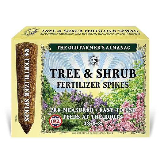 The Old Farmer's Almanac Tree &amp Shrub Fertilizer Spikes (Box of 24 Spikes - 6 Lbs) (OFA-FS1333-24)