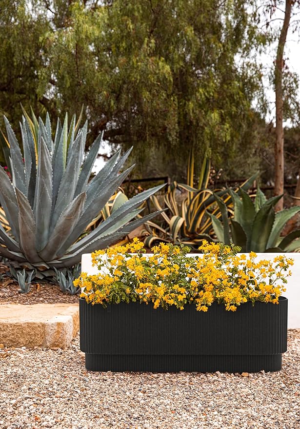 Veradek Demi Series Raised Garden Bed - Self-Watering Planter for Backyard &amp Garden | All-Weather Use