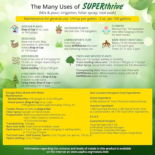 SUPERthrive Plant Vitamin Solution 1 Quart