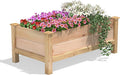 Greenes Fence Premium Cedar Elevated Garden Bed 24 W x 48 L x 19 H - Made in USA with North American Cedar