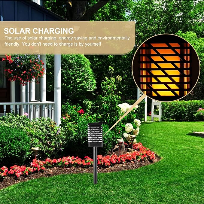 Retro Solar Landscape Light Yard Wall Light Solar Spotlight Easy Install