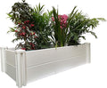 4' x 2' Vinyl Raised Garden Bed Screwless Planter Box for Gardening Whelping Pen and More