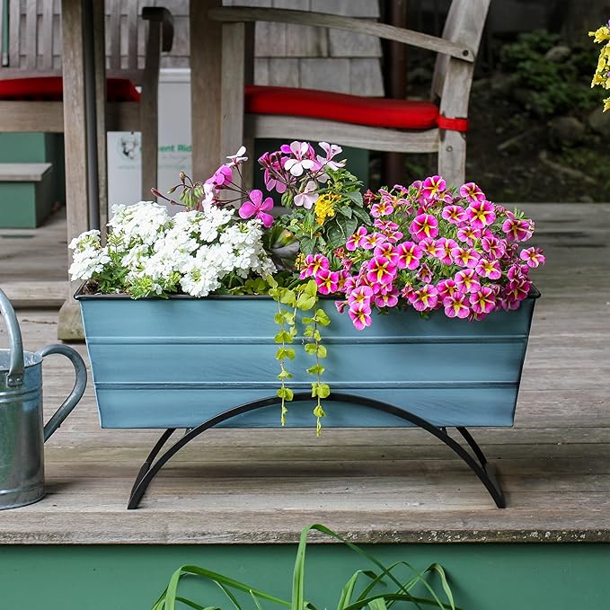 Bloom Box Garden Growing Kit Medium Blue with Odette Stand
