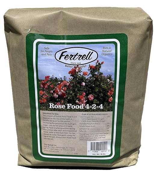 Rose Food 4-2-4 Organic Fertilizer 10lb or 25lb