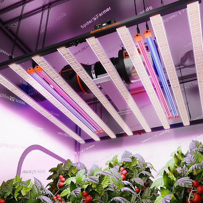 Spider Farmer 2026 Upgraded UV60 &amp IR30 LED Grow Light 365-370nm UV &amp 730-745nm IR Supplemental Light for Indoor Plants 2x4 5x5 Grow Tents 35.4 Long Bars Set