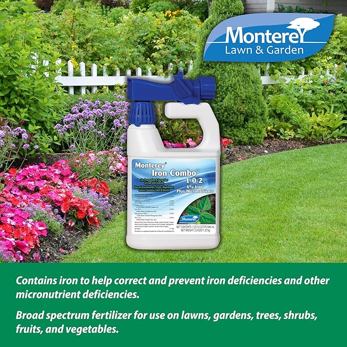 Monterey Iron Combo 1-0-2 Fertilizer Plus Micronutrients - Ready to Spray