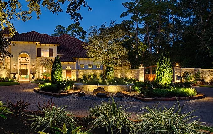 Westgate Lighting LED Area Light- Built-in Integrated LED Outdoor Light - 11 Height of Stem-Solid Brass Antique Bronze Finish Landscape Light- 12V of AC/DC Current (1)