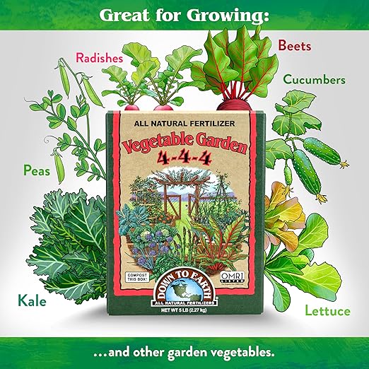 Down to Earth All Natural Fertilizer Organic Backyard Bundle Flower Garden and Vegetable Garden 5lb Each