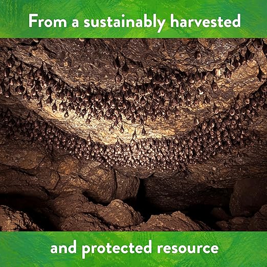 Down To Earth All Natural Fertilizers Organic Bat Guano - High Nitrogen Plant Food for Vegetative Growth 7-3-1 2 lb