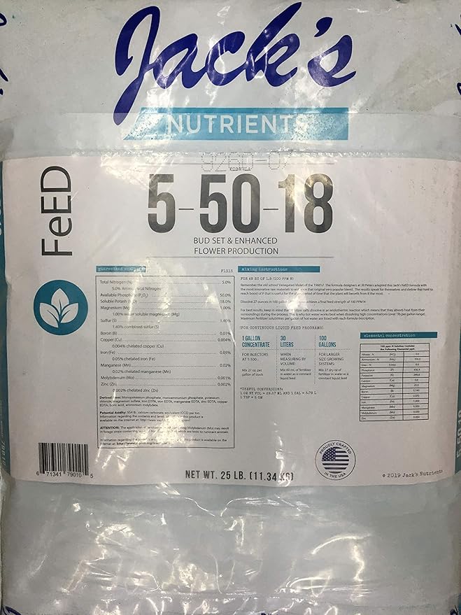 Jack's 5-50-18 Ultraviolet 25 lb. Fertilizer