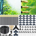 98 Ft Drip Irrigation System360°Bendable Drip Irrigation Kit25 Nozzles and 27 Quick ConnectorsAutomatic Garden Irrigation SystemAdjustable Atomizing System for Plants GreenhouseYardLawn