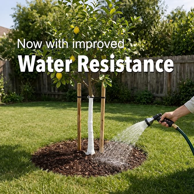 Country Orchard Whitewash Sun Shield Tree Paint Sunburn Protection for Fruit Trees &amp Saplings Improved Water-Resistant Formula White Color 1 Pint