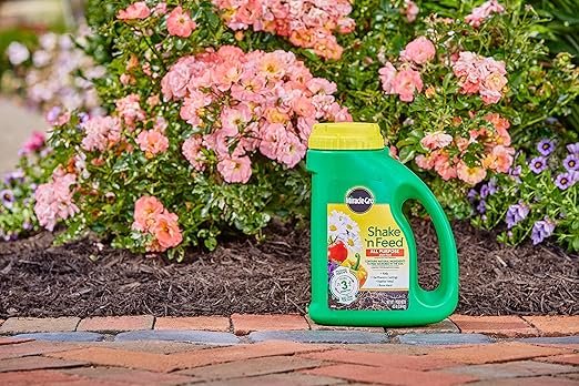Miracle-Gro Shake 'N Feed All Purpose Plant Food - Outdoor and Indoor Plant Food for In-Ground and Containers Feeds for up to 3 Months 4.5 lbs. (6-Pack)