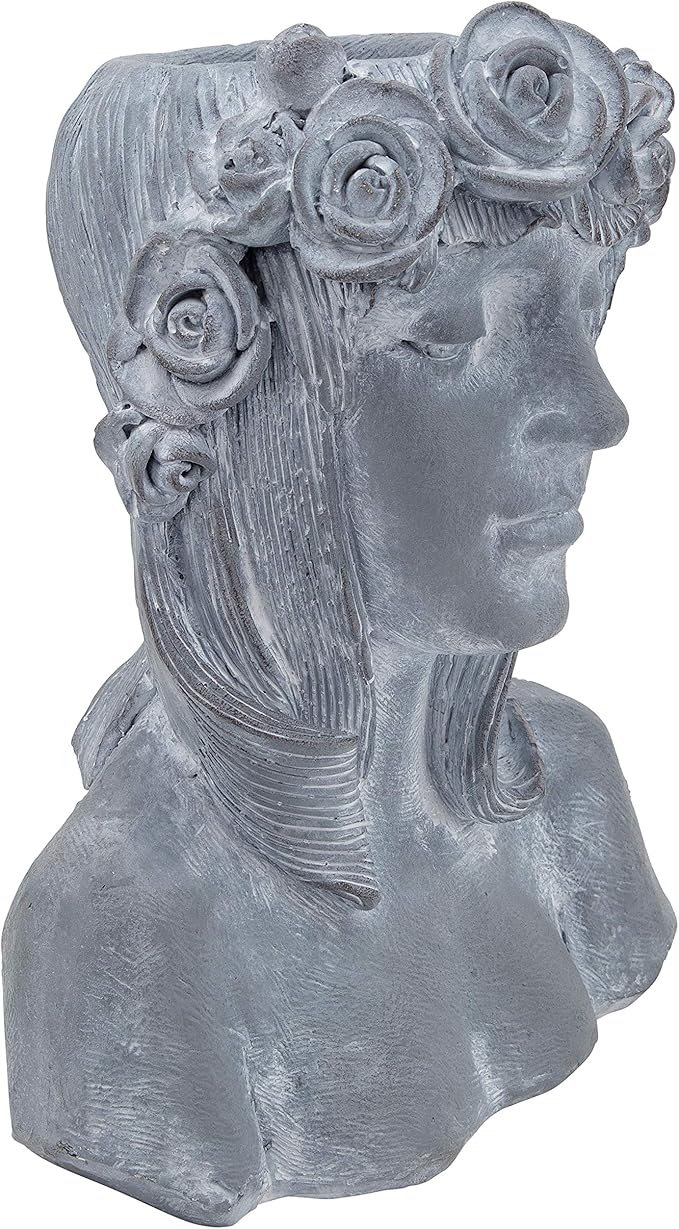 Generic Resin 19 Lady W Roses Gray