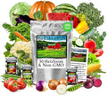 20000+ Heirloom &amp Non-GMO Seed Vault. 30+ Diverse Fruit &amp Vegetable Varieties for Planting a Sustainable Home Garden. Long-Term Storage Bucket. by B&ampKM Farms (2 Pack)