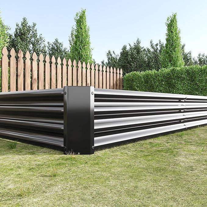 PlanterRaised Garden Bed KitMetal Raised Bed Garden for Flower PlantersVegetables Herb Black