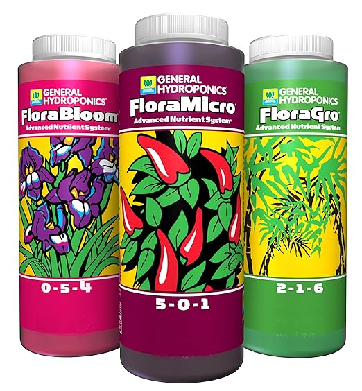 GH General Hydroponics Flora Series: FloraGro FloraBloom FloraMicro 16oz