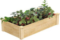 Greenes Fence Classic Cedar Raised Garden Bed 2' x 4' x 10.5 (1/2 Thick) - Made in USA with North American Cedar