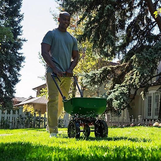 Sunday Green Machine Granular Lawn Fertilizer - 30-0-5 Mix for Up to 120 Days of Growth - Enriched with Potassium &amp Organic Matter for Soil Health &amp Extended Feeding - 12lbs - Covers Up to 40