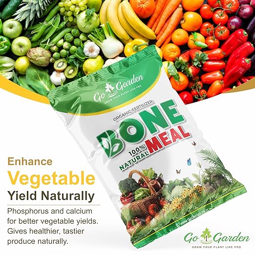 Go Garden Organic Bone Meal Fertilizer for Plants 400 GMS