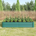 Raised Garden Bed Outdoor 6×3×1ft Metal Raised Rectangle Planter Beds for Plants Vegetables and Flowers Green