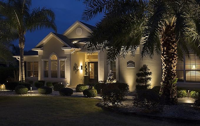 Westgate Lighting LED Landscape Lighting- Built-in Integrated LED Outdoor Light - Landscape Lighting- Integrated SMD LED Tower Clear Glass Lens (1 5-3/8 Diameter of Shade)