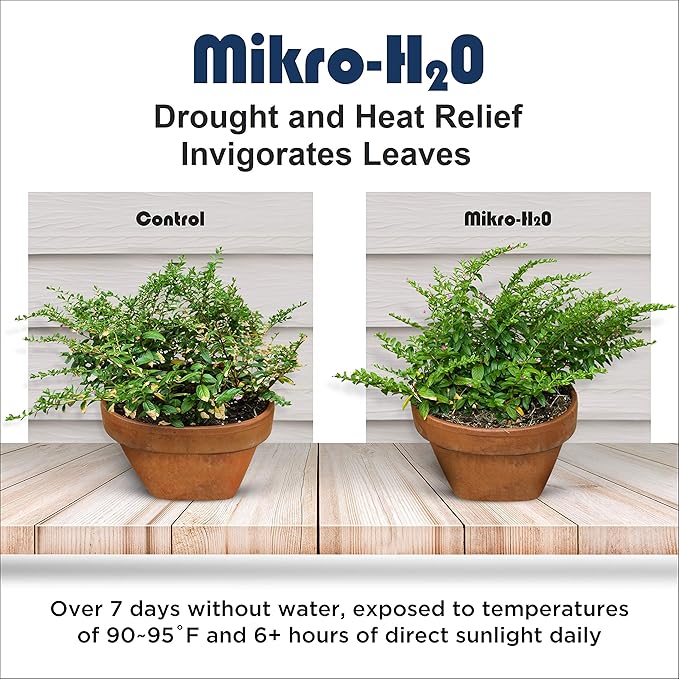 Mikro-H2O Plant Probiotics. Boost Plant Health and Growth. Enhance Water Retention in Roots &amp Soil. Good for Droughts Water Shortages (4 oz)