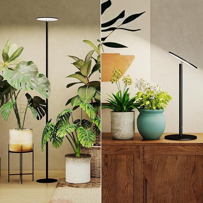 chiphy Grow Lights Full Spectrum Plant Light for Indoor Plants 40W 10 Dimmable Brightness 69 Heights Adjustable Compatible with Smart Plug Ideal for Large Tall Plants