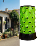 Hydroponics Growing SystemHydroponics Growing Sys for Indoor GardeningVertical Aeroponic Tower Garden to Grow Fruits VegetablesAero Gardening Sys &amp Hydroponic KitYellow-64holes