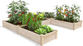 Greenes Fence Original Pine Raised Garden Bed 8' x 8' x 10.5 U-Shaped Bed - Made in USA with American Pine