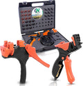 Al-Magor Garden Irrigation Kit: Complete Set for Installing Inserting Sprinklers Drippers in PE Tube Pipes with Tools Plugs Connectors and Case