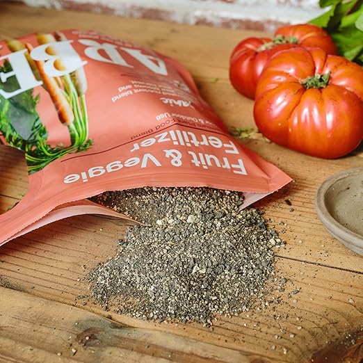 Organic Fruit &amp Vegetable Granular Fertilizer 4-Pack 4 lb - Nutrient-Dense Plant Food - Builds Soil Health Strengthens Roots Improves Moisture Retention - Safe for Organic Gardening &amp Polli