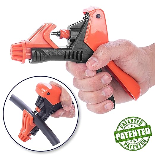 Al-Magor Universal Punch UP-3 Drip Irrigation Hole Punch Tool - Spiral Operation Tube Punch for Drippers Connectors Sprinkler Irrigation Tubes Pipes 16 to 32mm Drip Irrigation Punch Tool 160030-P