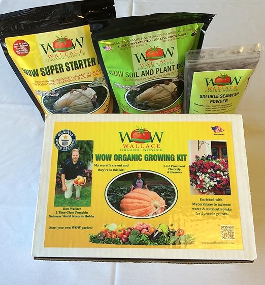 Wallace Organic Wonder Super Grow Your Tomatoes Vegetable Flowers and Herbs Kit