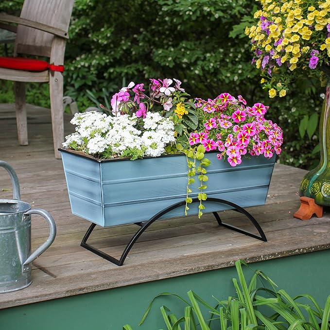 Bloom Box Garden Growing Kit Medium Blue with Odette Stand