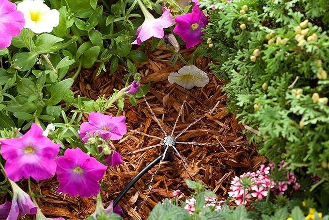 Rain Bird LNDDRIPKIT Drip Irrigation Landscape/Garden Watering Kit with Drippers Micro-Bubblers Micro-Sprays