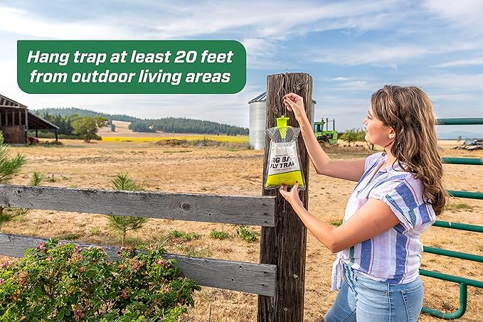 RESCUE! Big Bag Fly Trap – Disposable Outdoor Use - 4 Traps