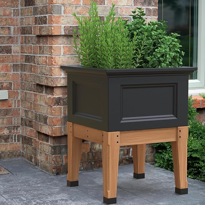 Fairfield 24x24 Elevated Garden Bed - Black