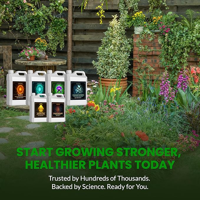 Humboldts Secret Starter Kit Pack XL | Indoor and Outdoor Plant Fertilizer and Hydroponic Nutrients | Base A &amp B CalMag and Iron Golden Tree Flower Stacker Plant Enzymes | Complete Garden Syst