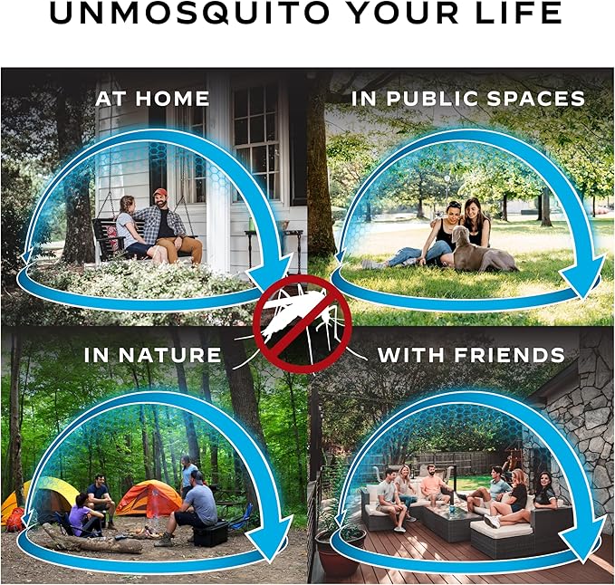 Thermacell Rechargeable Mosquito Repeller Refills Advanced Repellent Formula Provides 20 Foot Protection Zone Compatible with Thermacell E-Series &amp Radius Only No DEET Spray or Flame