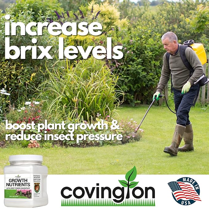 Covington Naturals BRIX Booster Growth Nutrients Powder Sweet Powder Concentrate Soil Plant Food Pure Dextrose Sugar for Plants Soil Food Nutrient Enhancer for Lawn and Garden