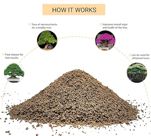 Organic Bonsai Fertilizer by The Bonsai Supply – 3Lbs | Quick Results | Micro Nutrients for Vital Bonsai Health.