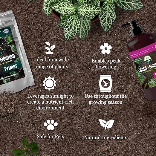 Primer and Bloomer – Natural Plant Enhancer | Soil &amp Root Support for Healthy Growth | Beneficial Bacteria Formula for Vegetables Flowers &amp Ornamentals | Garden &amp Potting Mix 2-Pack