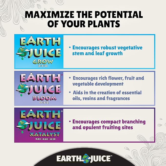 ARZER Earth Juice Hydroponic &amp Indoor Gardening Starter Kit Plant Fertilizer and Nutrients